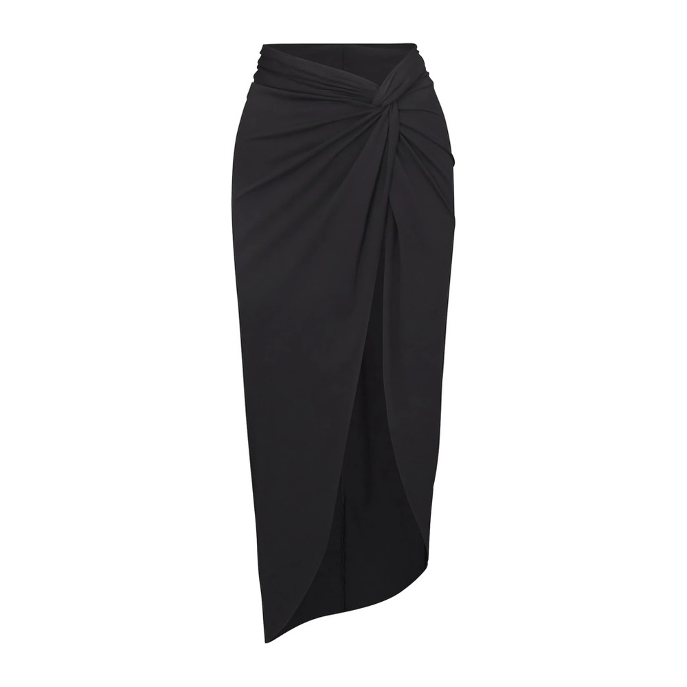 S, M, L - NWT SKIMS SWIM SARONG SKIRT ONYX BLACK